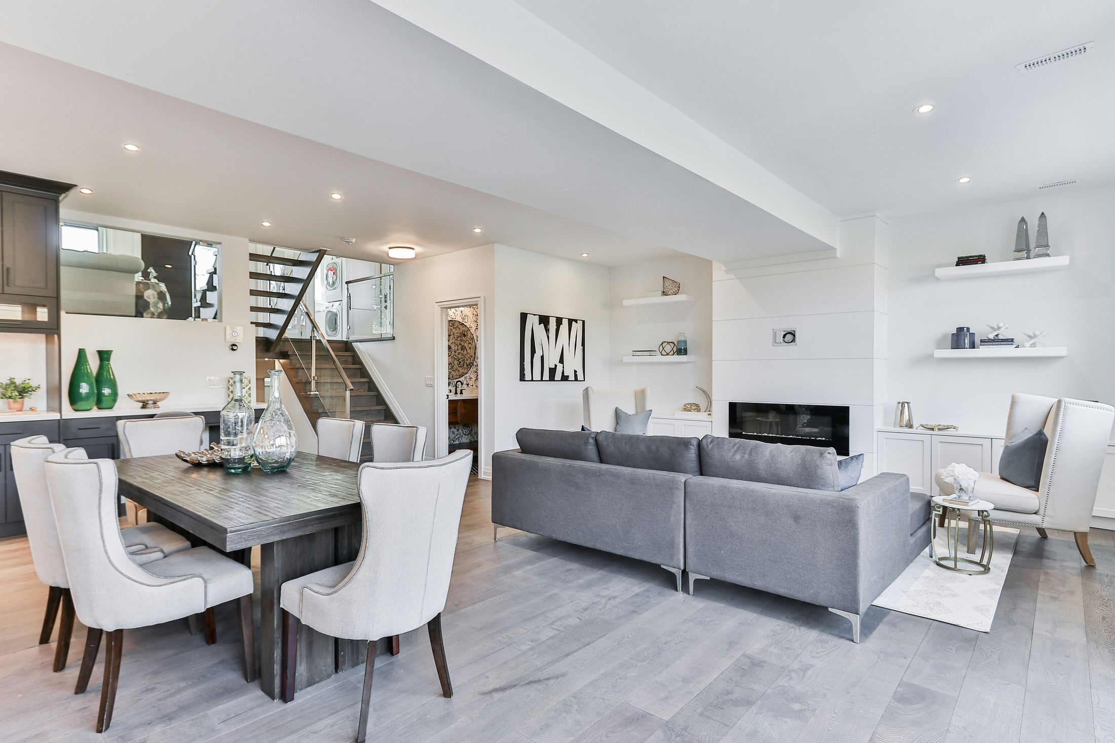 Designwohnung mit Kamin